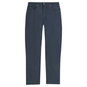 Sand Copenhagen Suede Touch Burton Modern Fit Five Pocket Navy Chino